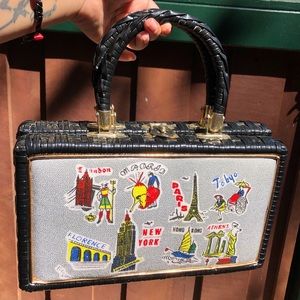 Vintage By Simon Black Wicker Purse 🖤